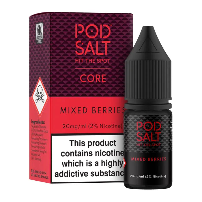 POD SALT MIXED BERRIES 10ML NICOTINE SALT E-LIQUID