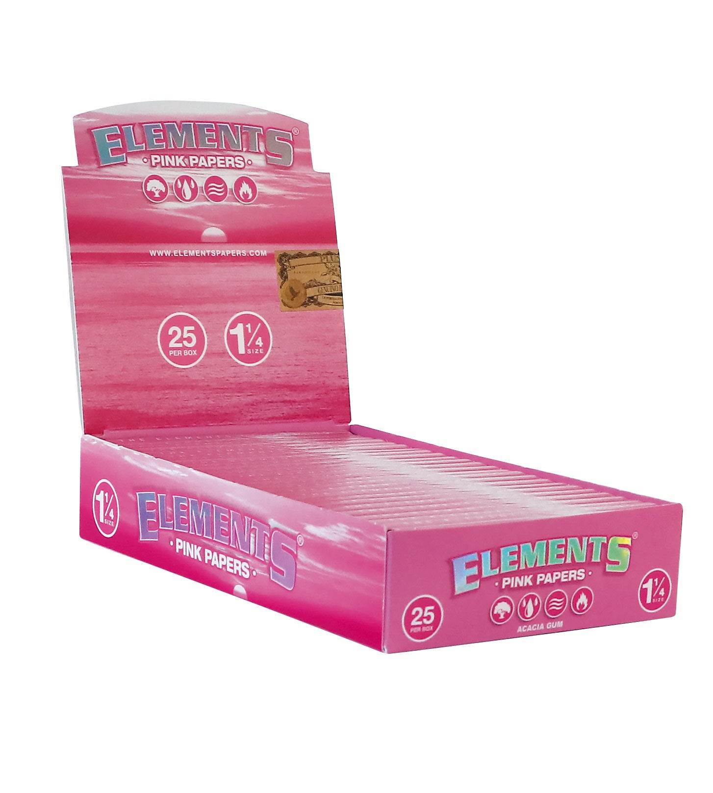 ELEMENTS Pink Slow Burn 1 ¼ – 25 Booklets
