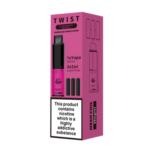 HAPPY VIBES TWIST - BLACKCURRANT MENTHOL [BOX OF 5]