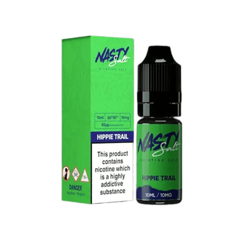 Nasty Nicotine bottle and packaging on a white background