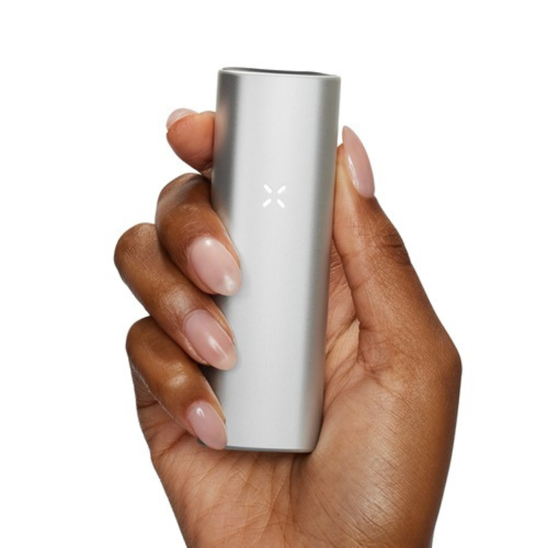Hand Holding Pax Mini Silver – Compact Design
