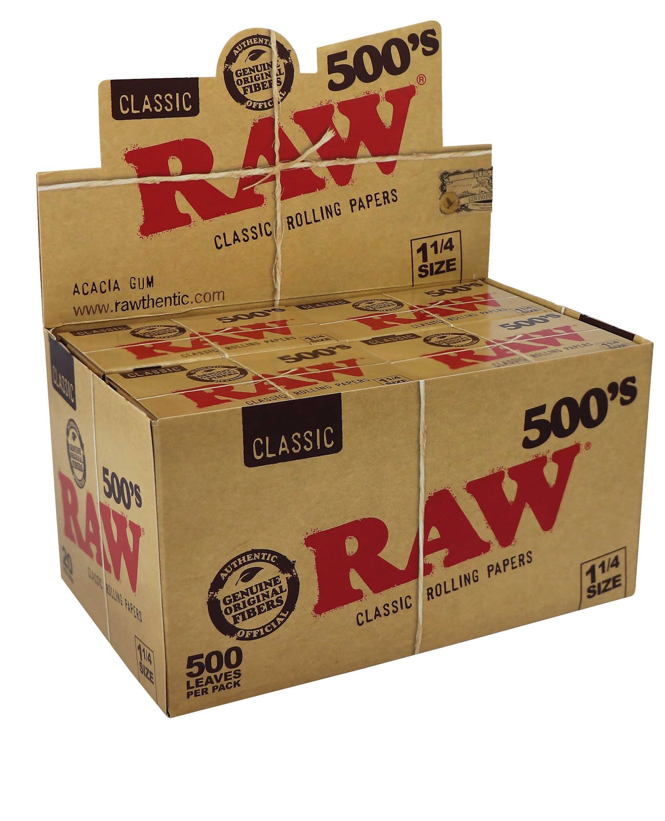 RAW Classic 500’s 1 ¼ – 20 Booklets