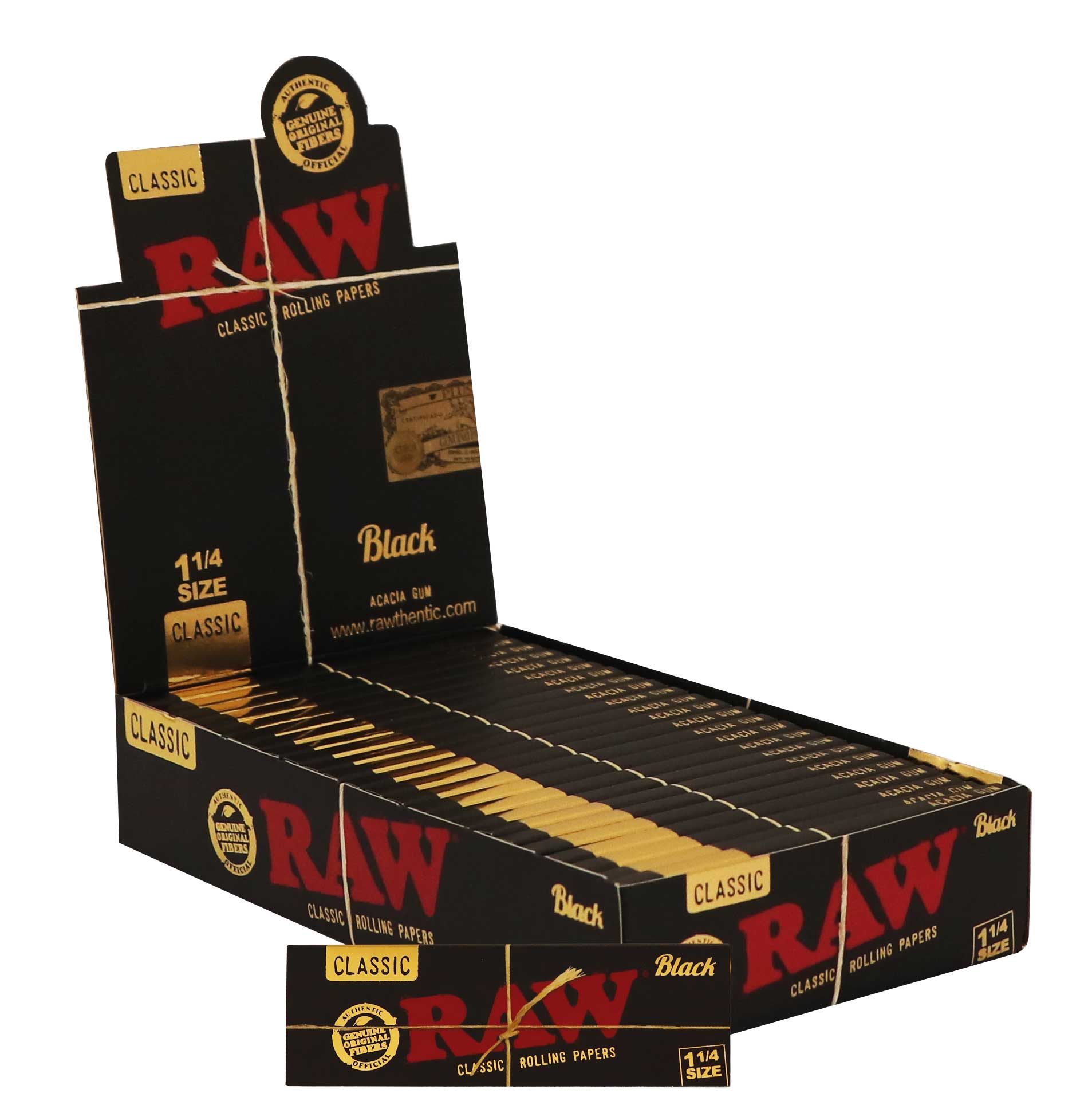 RAW Classic Black 1 ¼ – 24 Booklets