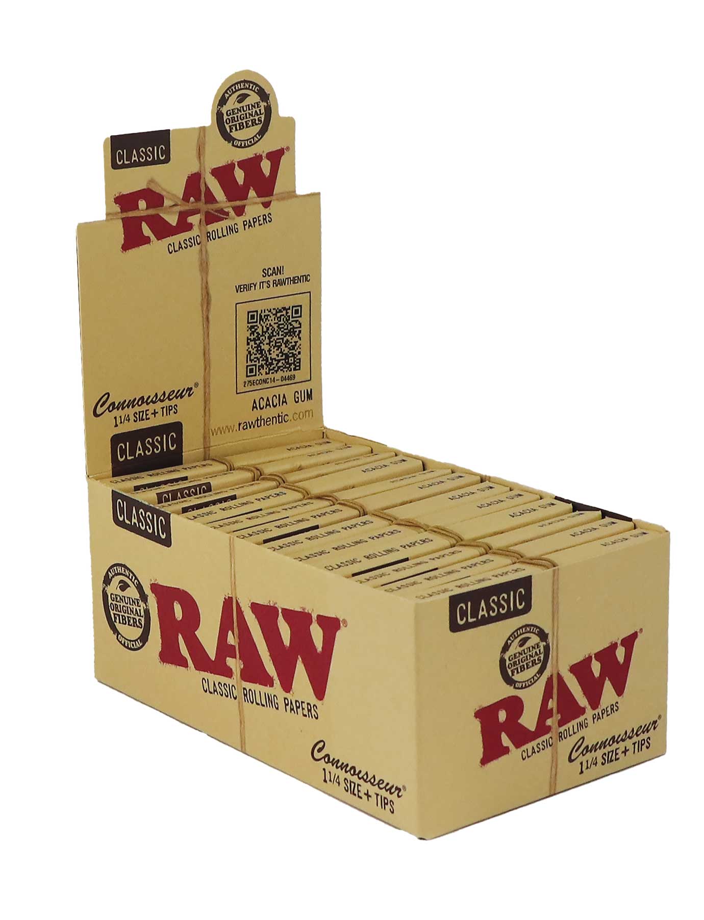 RAW Connoisseur Classic  1 ¼ + Tips - 24 Booklets