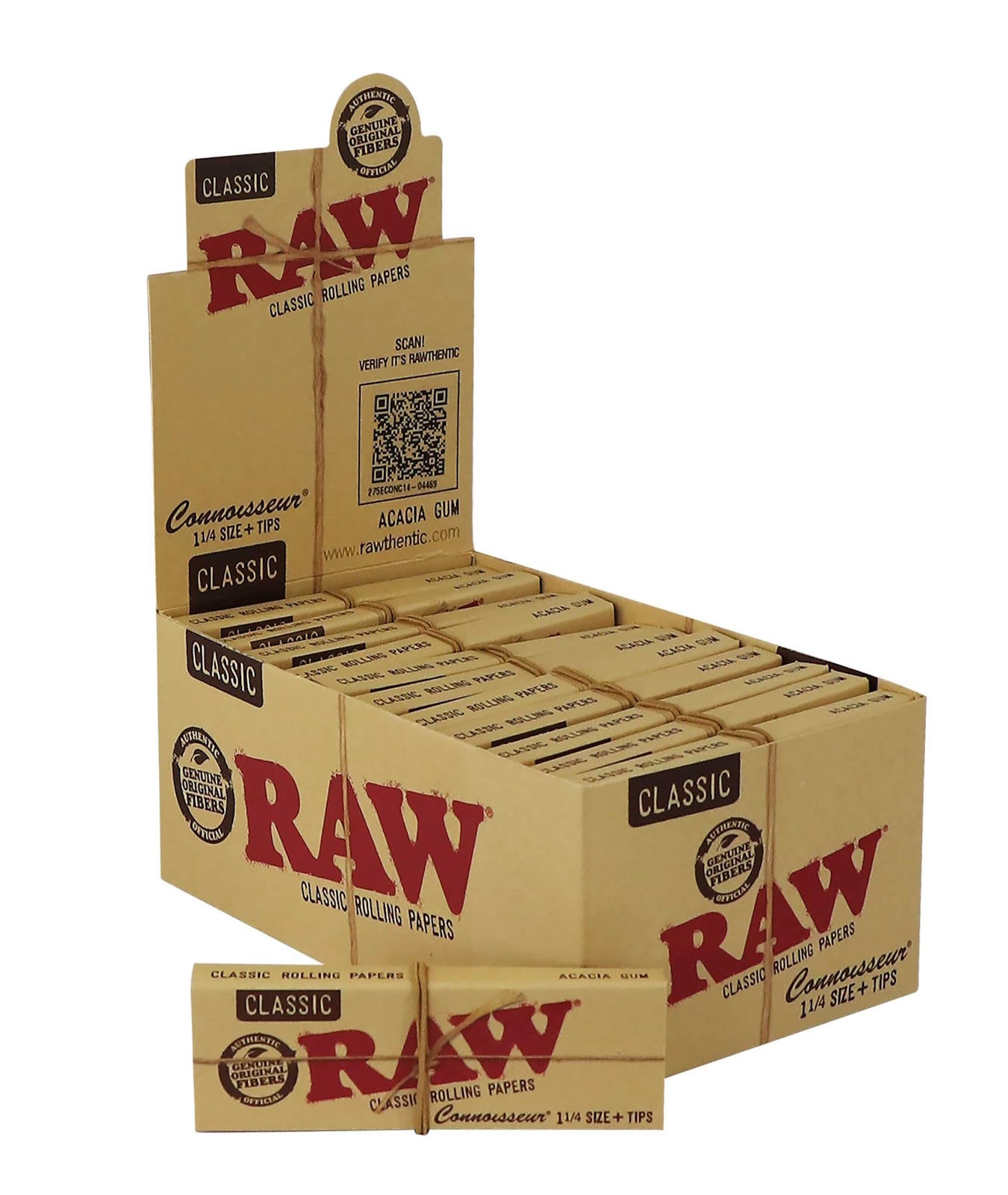 RAW Connoisseur Classic  1 ¼ + Tips - 24 Booklets