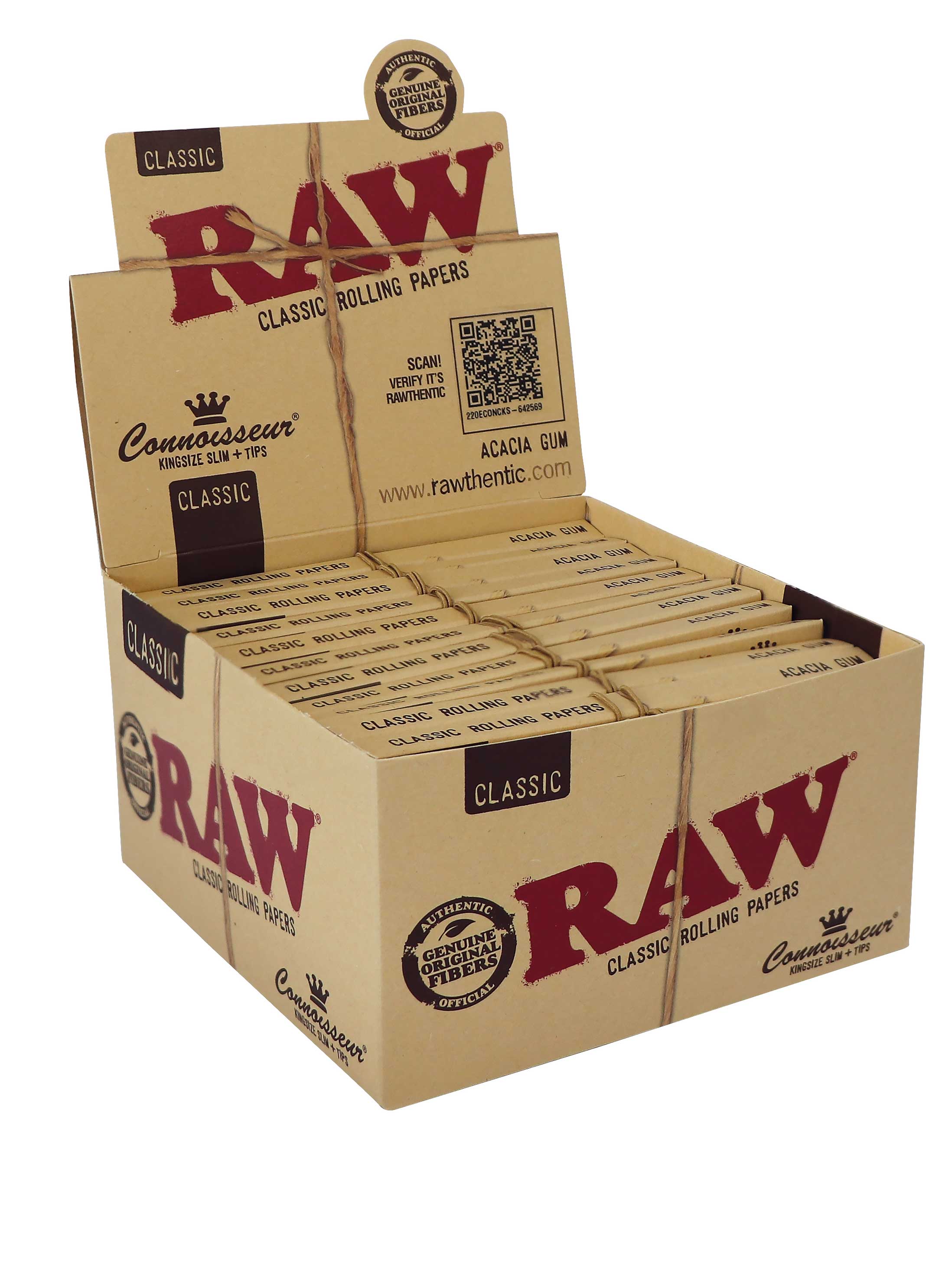RAW Connoisseur King Size Slim + Tips - 24 Booklets