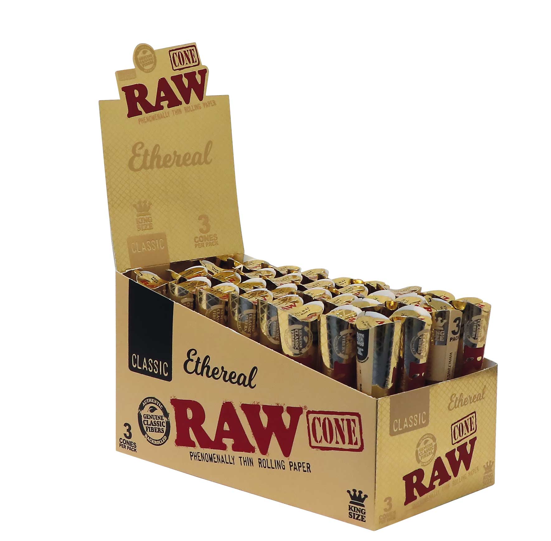 RAW Cone Classic Ethereal King Size – 32 Packs