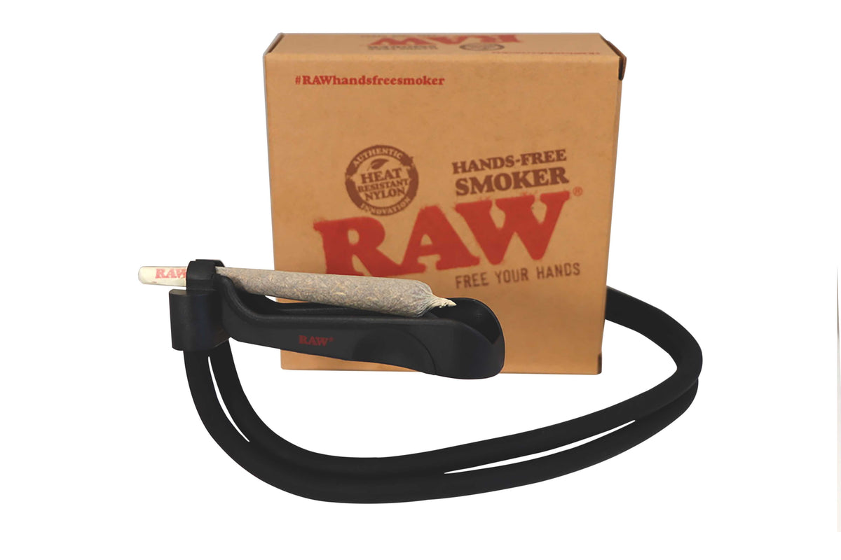 Raw Hands Free Smoker with joint holder and packaging