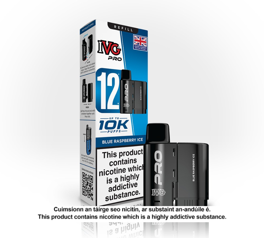 IVG Pro Blue Raspberry Ice Refill