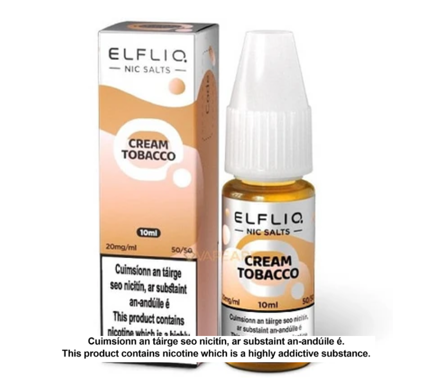 Elfliq Nic Salts - Snoow Tobacco (Cream Tobacco) - 10ml E-liquid