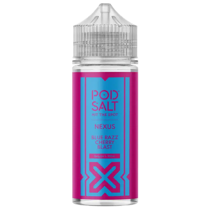 POD SALT NEXUS BLUE RAZZ CHERRY BLAST 100ML SHORTFILL E-LIQUID
