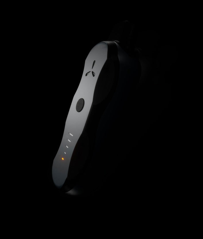 AirVape XS GO sleek portable dry herb vaporizer with LED indicator and ergonomic design