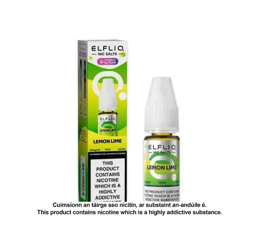 Elfliq Nic Salts - Lemon & Lime - 10ml E-liquid