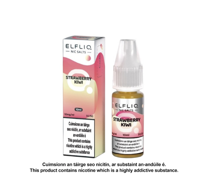 Elfliq Nic Salts - Strawberry Kiwi - 10ml E-liquid