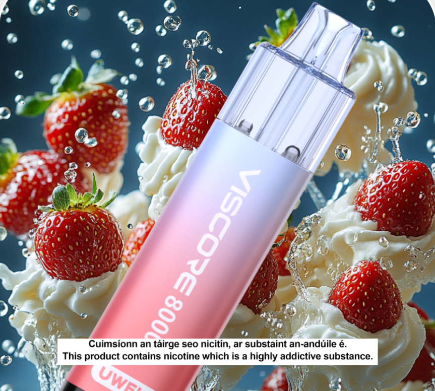 UWELL VISCORE 8000 PREFILLED POD KIT - Milky Strawberry