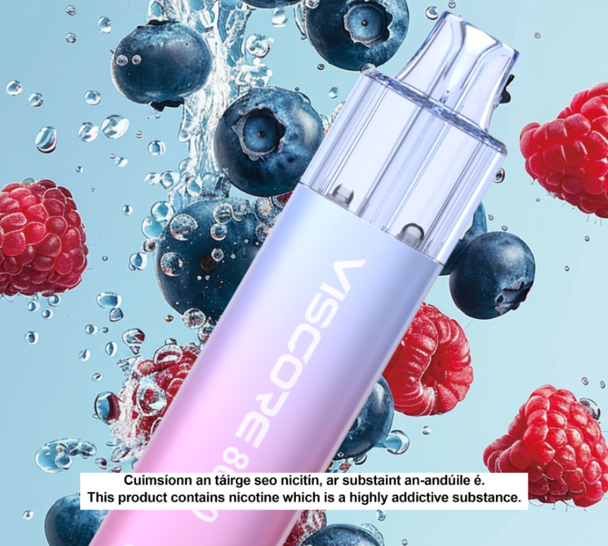 UWELL VISCORE 8000 PREFILLED POD KIT - Blueberry Sour Raspberry