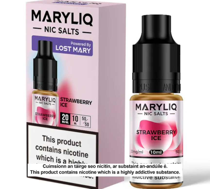 Lost Mary Maryliq Nic Salts - Strawberry Ice - 10ml E-liquid
