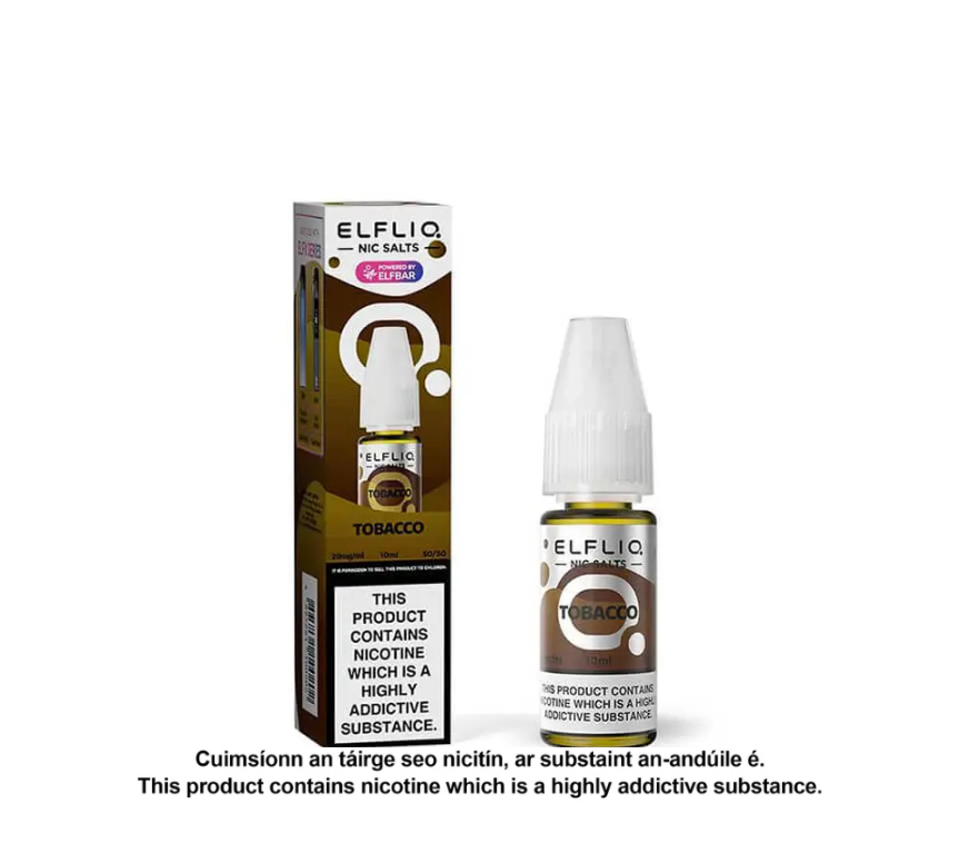 Elfliq Nic Salts - Tobacco - 10ml E-liquid