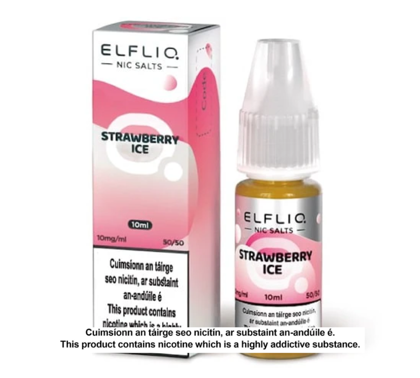 Elfliq Nic Salts - Strawberry Ice - 10ml E-liquid