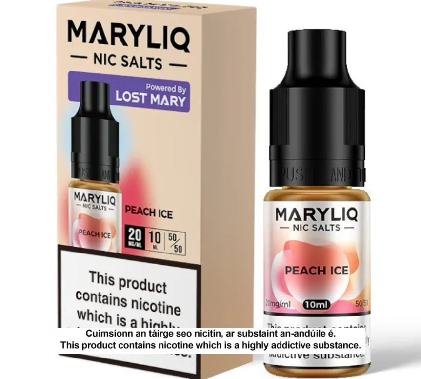 Lost Mary Maryliq Nic Salts - Peach Ice - 10ml E-liquid