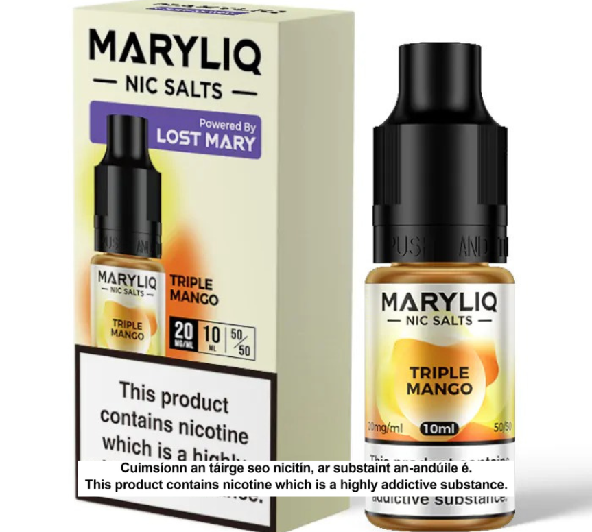 Lost Mary Maryliq Nic Salts - Triple Mango - 10ml E-liquid