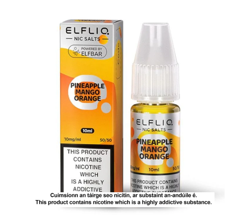Elfliq Nic Salts - Pineapple Mango Orange - 10ml E-liquid