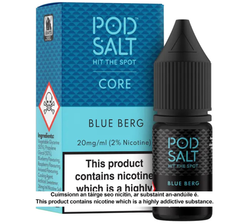 POD SALT BLUE BERG 10ML NICOTINE SALT E-LIQUID