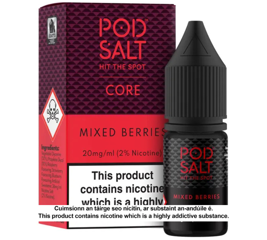 POD SALT MIXED BERRIES 10ML NICOTINE SALT E-LIQUID