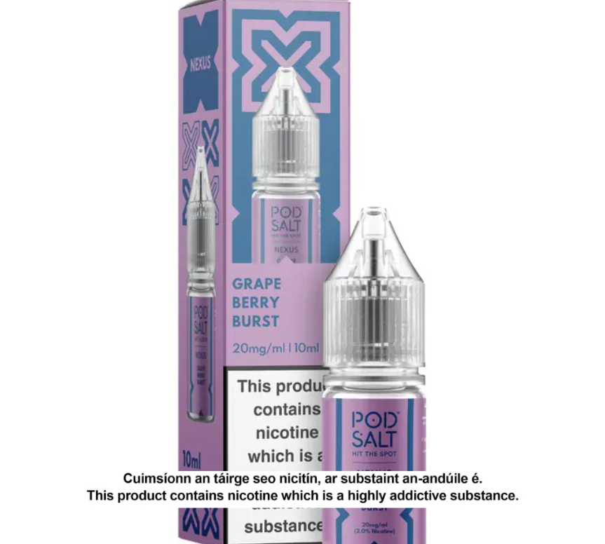 NEXUS GRAPE BERRY BURST 10ML NICOTINE SALT E-LIQUID
