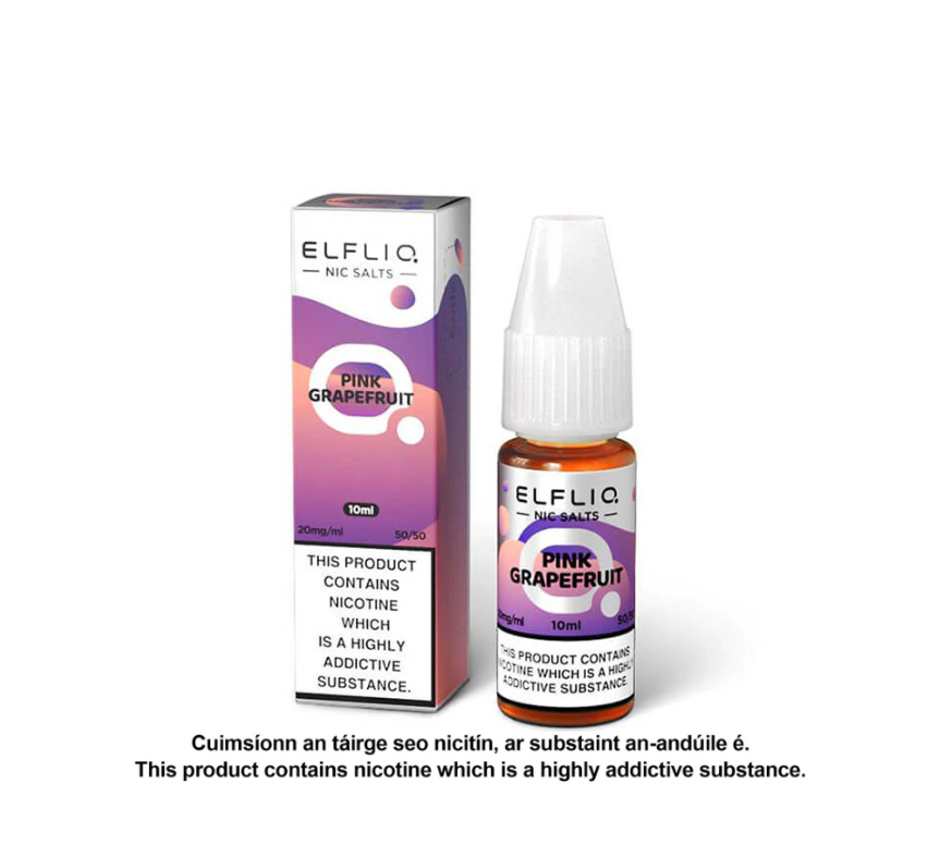 Elfliq Nic Salts - Pink Grapefruit - 10ml E-liquid
