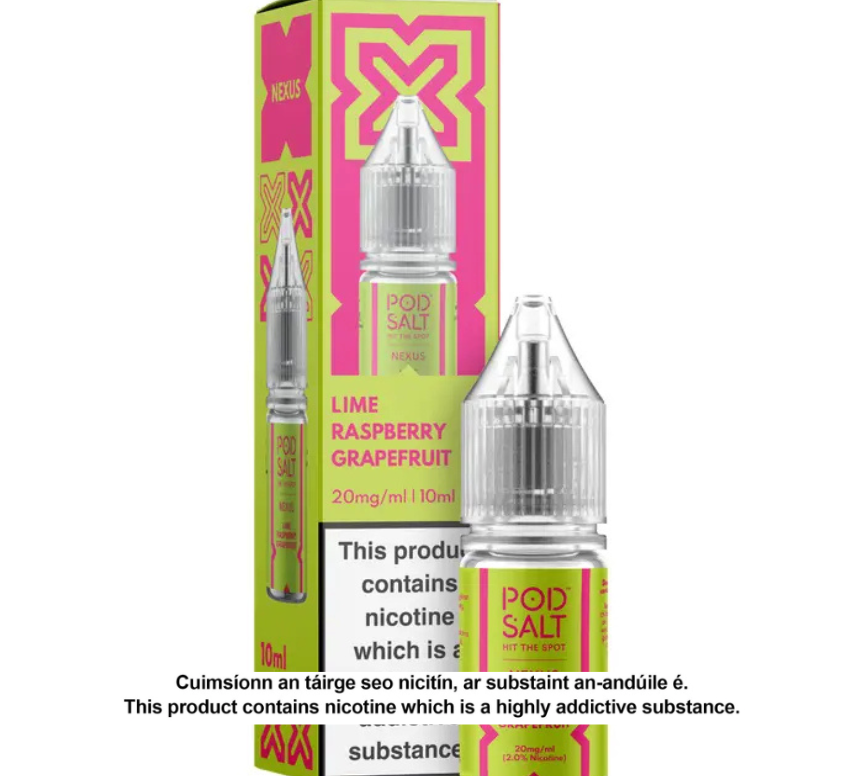 NEXUS LIME RASPBERRY GRAPEFRUIT (CITRUS MIX) 10ML NICOTINE SALT E-LIQUID