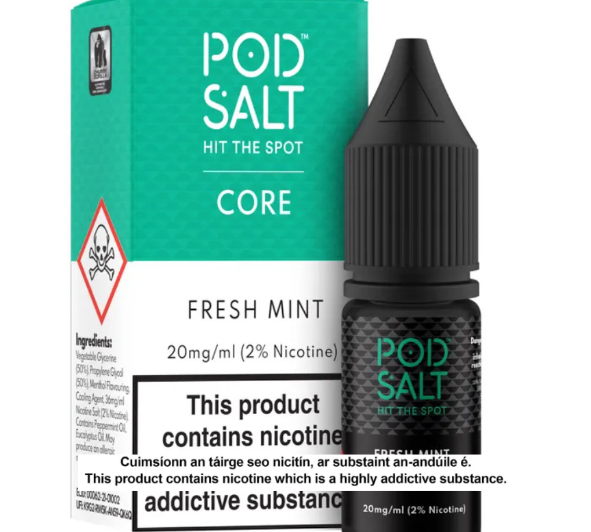 POD SALT FRESH MINT 10ML NICOTINE SALT E-LIQUID