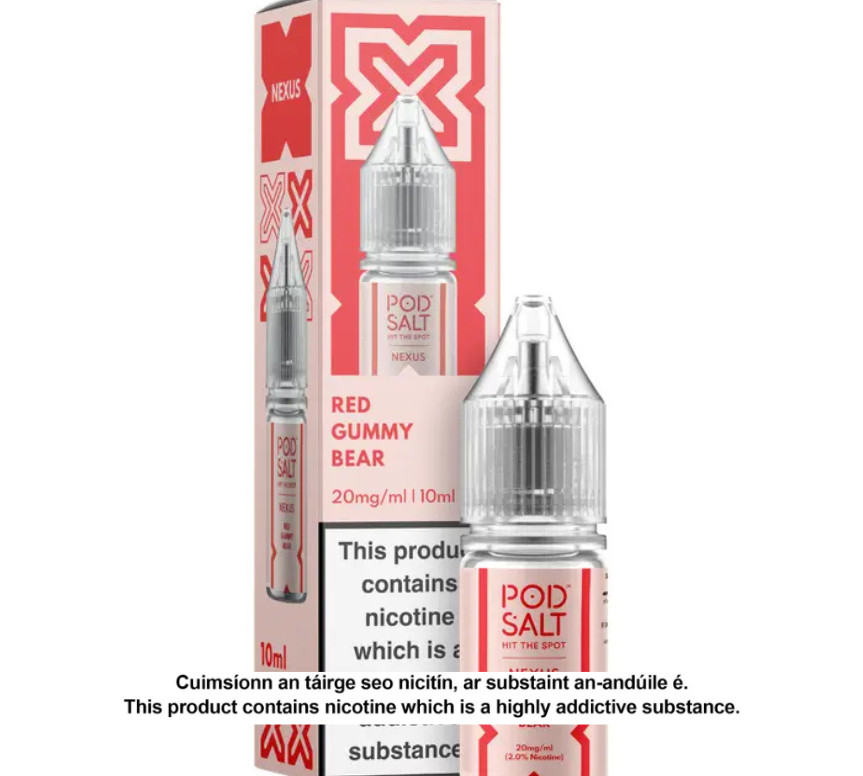 NEXUS RED GUMMY BEAR 10ML NICOTINE SALT E-LIQUID