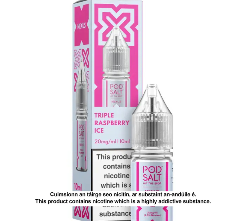 NEXUS TRIPLE RASPBERRY ICE 10ML NICOTINE SALT E-LIQUID