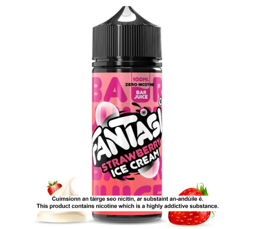 Fantasi Bar Juice Strawberry Ice Cream 100ml