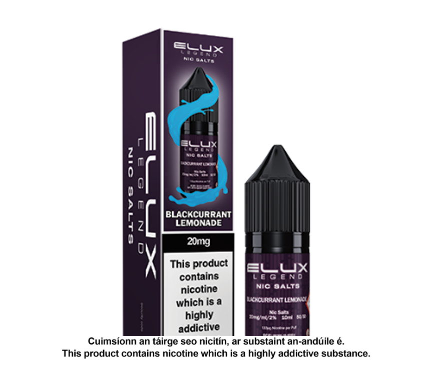 Elux Legend Blackcurrant Lemonade Nic Salt E-Liquid