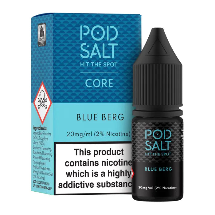 POD SALT BLUE BERG 10ML NICOTINE SALT E-LIQUID