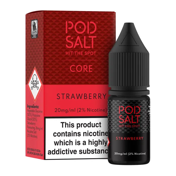 POD SALT STRAWBERRY 10ML NICOTINE SALT E-LIQUID