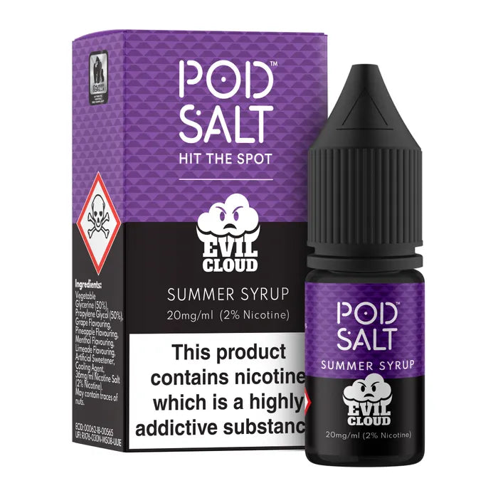 POD SALT SUMMER SYRUP 10ML NICOTINE SALT E-LIQUID FUSION