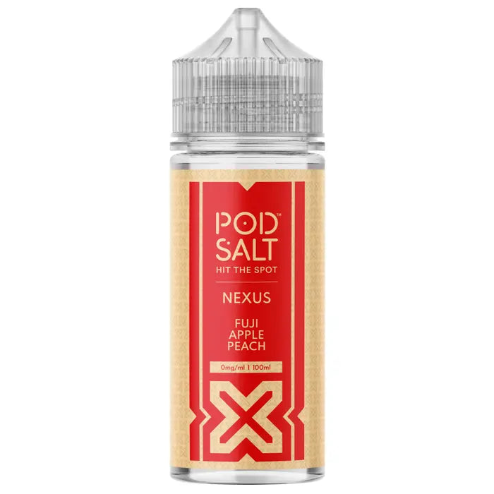 POD SALT NEXUS FUJI APPLE PEACH (FUJI BLEND) 100ML SHORTFILL E-LIQUID
