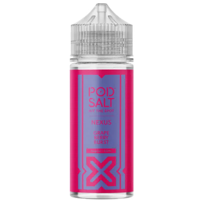 POD SALT NEXUS GRAPE BERRY BURST 100ML SHORTFILL E-LIQUID (EN)