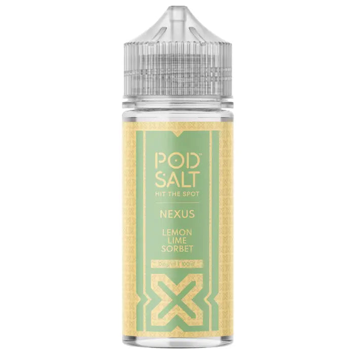 POD SALT NEXUS LEMON LIME SORBET 100ML SHORTFILL E-LIQUID