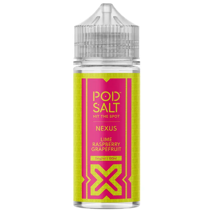 POD SALT NEXUS LIME RASPBERRY GRAPEFRUIT (CITRUS MIX) 100ML SHORTFILL E-LIQUID (EN)