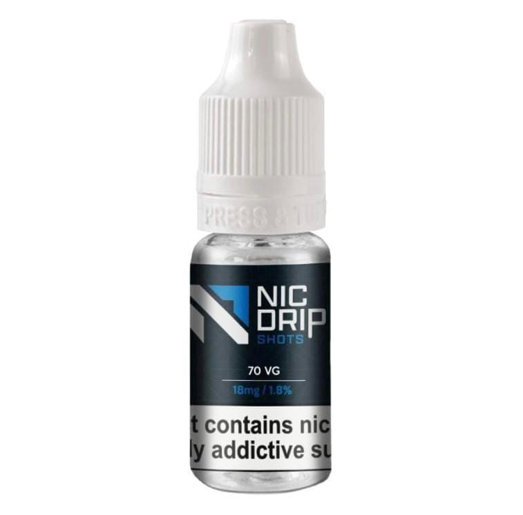 NIC DRIP NICOTINE SHOT 10ML 18MG 70VG
