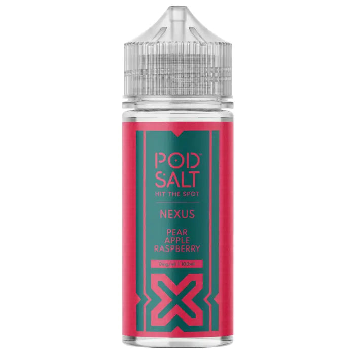 POD SALT NEXUS PEAR APPLE RASPBERRY 100ML SHORTFILL E-LIQUID