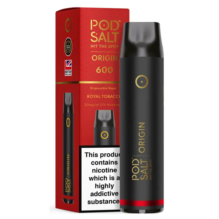 POD SALT ORIGIN GO 600 ROYAL TOBACCO DISPOSABLE DEVICE 2ML (EN) - 20MG/ML