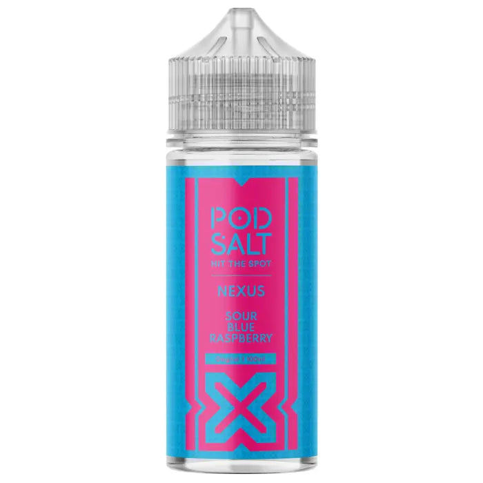 POD SALT NEXUS SOUR BLUE RASPBERRY 100ML SHORTFILL E-LIQUID