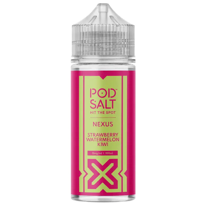 POD SALT NEXUS STRAWBERRY WATERMELON KIWI 100ML SHORTFILL E-LIQUID