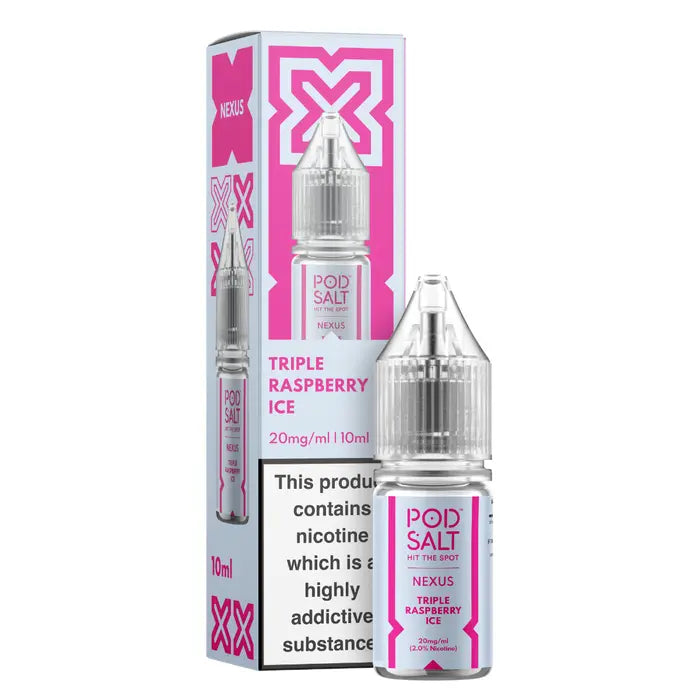 NEXUS TRIPLE RASPBERRY ICE 10ML NICOTINE SALT E-LIQUID