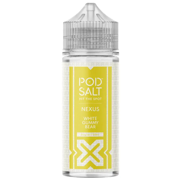 POD SALT NEXUS WHITE GUMMY BEAR 100ML SHORTFILL E-LIQUID